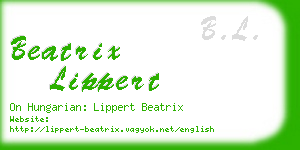 beatrix lippert business card